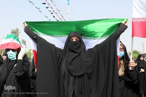 تظاهرات نمازگزاران اهوازی در محکومیت اغتشاشات اخیر