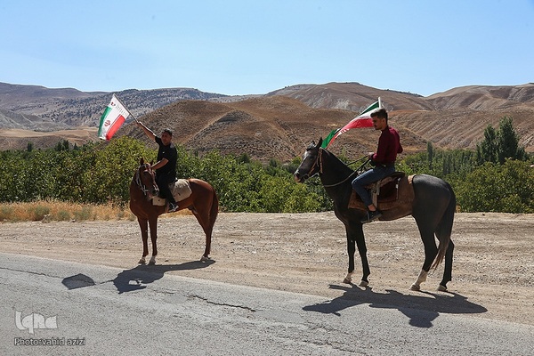 سوارکاران خراسان شمالی در راه مشهد