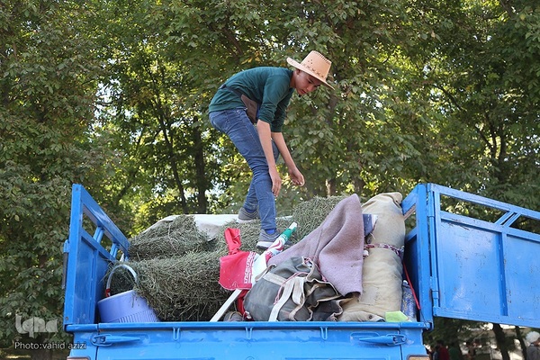 سوارکاران خراسان شمالی در راه مشهد