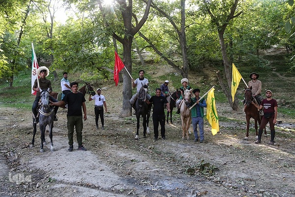 سوارکاران خراسان شمالی در راه مشهد