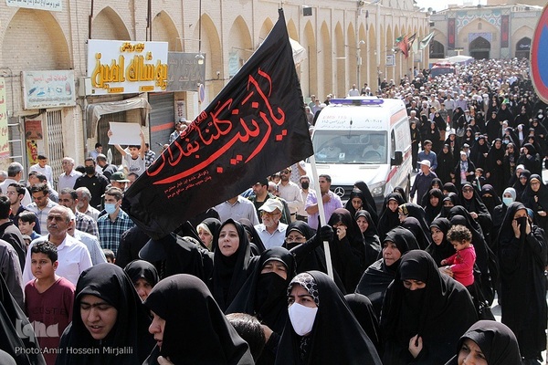 خروش مردم ولایت‌مدار یزد در دفاع از ولایت و مقدسات