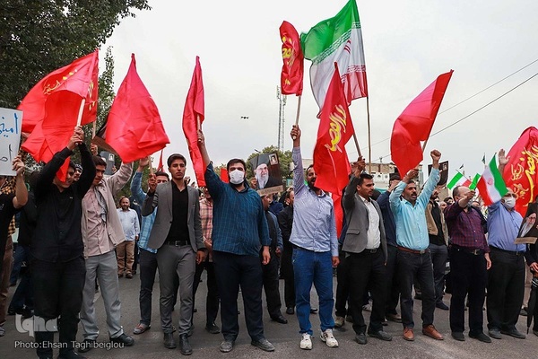 خروش مردم ولایت‌مدار زنجان در دفاع از ولایت و مقدسات