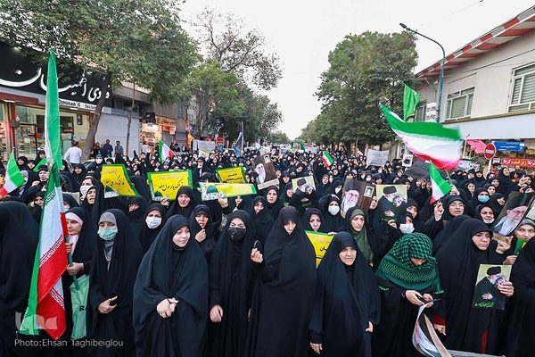 خروش مردم ولایت‌مدار همدان در دفاع از ولایت و مقدسات