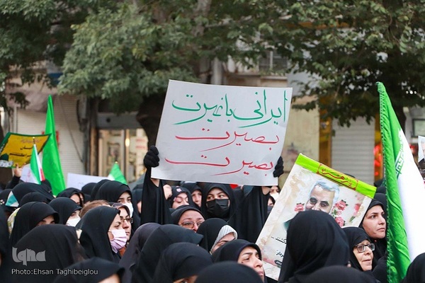 خروش مردم ولایت‌مدار زنجان در دفاع از ولایت و مقدسات