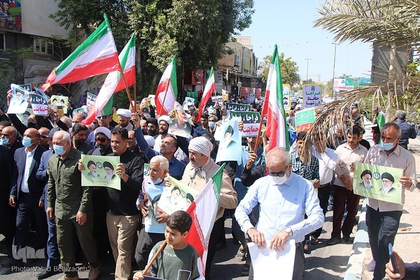 خروش مردم ولایت‌مدار بوشهر در دفاع از ولایت و مقدسات