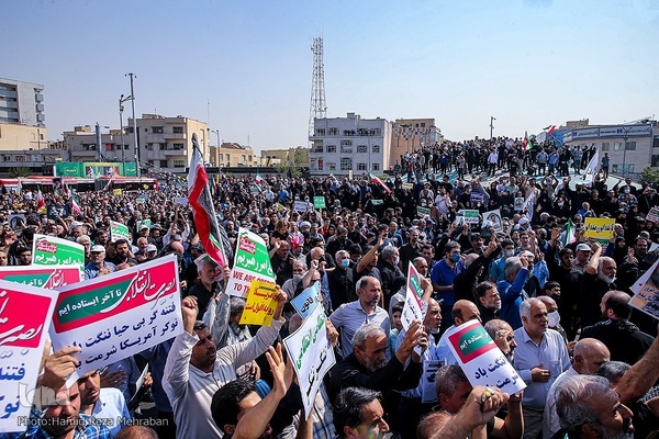 خروش مردم ولایت‌مدار تهران در دفاع از ولایت و مقدسات