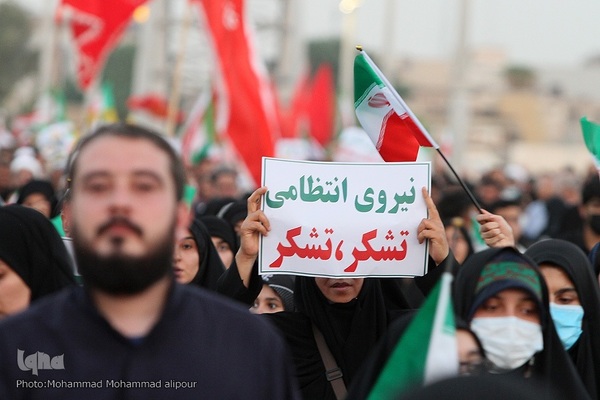 اجتماع مردم اهواز در محکومیت هنجارشکنی‌های اخیر