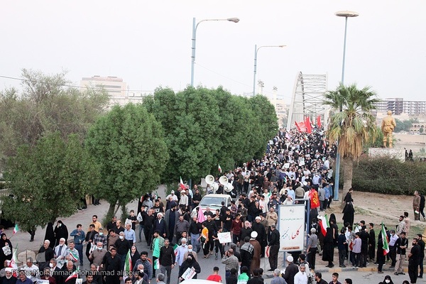 اجتماع مردم اهواز در محکومیت هنجارشکنی‌های اخیر