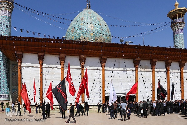 حضور هیئت های مذهبی در حرم شاهچراغ(ع)