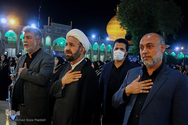 آئین شام غریبان امام رضا(ع) در حرم مطهر شاهچراغ(ع)