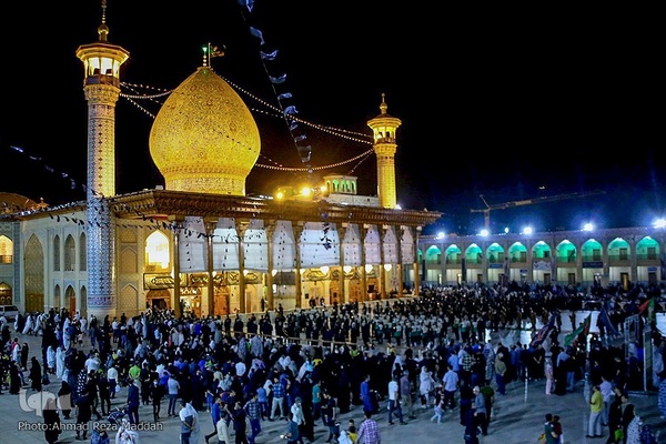 آئین شام غریبان امام رضا(ع) در حرم مطهر شاهچراغ(ع)