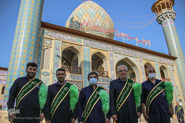 آیین تعویض پرچم آستان مقدس حضرت سیدعلاءالدین حسین(ع)‎‎