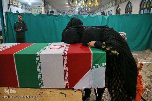 وداع با پیکر طلبه شهید مدافع امنیت مهدی زاهدلویی