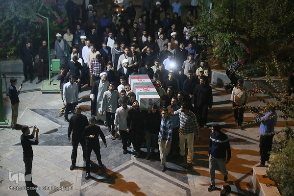 وداع با پیکر طلبه شهید مدافع امنیت مهدی زاهدلویی