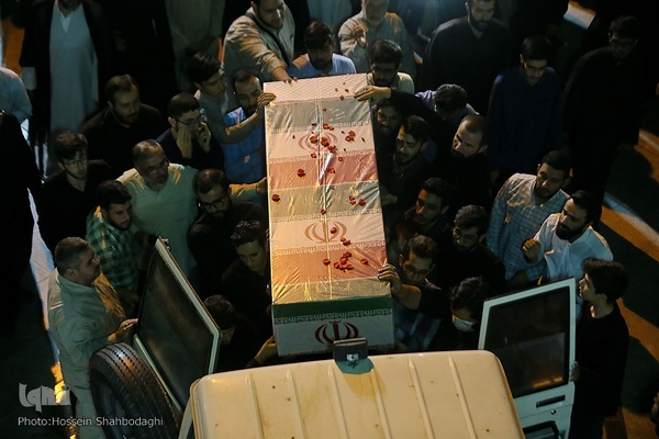 وداع با پیکر طلبه شهید مدافع امنیت مهدی زاهدلویی