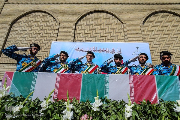 تشیع و تدفین شهید گمنام هشت سال دفاع مقدس