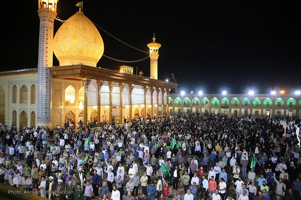 جشن عید بیعت با امام زمان(عج) در حرم شاهچراغ(ع)