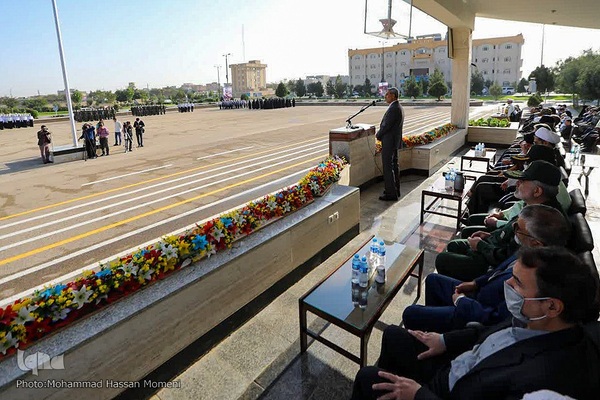 مراسم صبحگاه مشترک نیروهای نظامی و انتظامی استان همدان