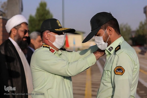 مراسم صبحگاه مشترک نیروهای نظامی و انتظامی استان همدان