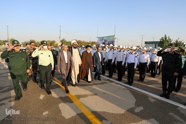 مراسم صبحگاه مشترک نیروهای نظامی و انتظامی استان همدان