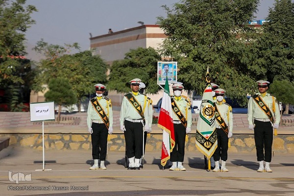 مراسم صبحگاه مشترک نیروهای نظامی و انتظامی استان همدان