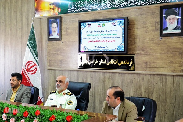 دیدار مدیرکل فرهنگ و ارشاد اسلامی خراسان‌جنوبی با فرمانده انتظامی استان