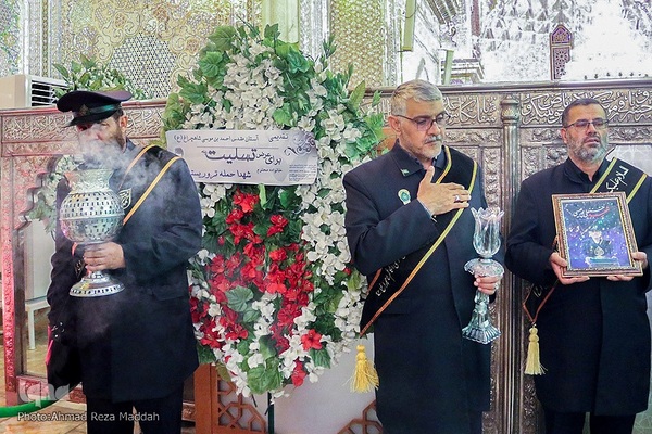 حضور معاون اول رئیس جمهور و وزیر کشور در حرم شاهچراغ