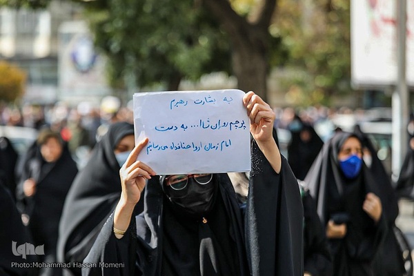 راهپیمایی باشکوه مردم همدان در محکومیت اقدام تروریستی در شاهچراغ شیراز