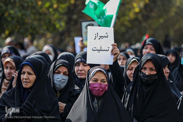 راهپیمایی باشکوه مردم همدان در محکومیت اقدام تروریستی در شاهچراغ شیراز