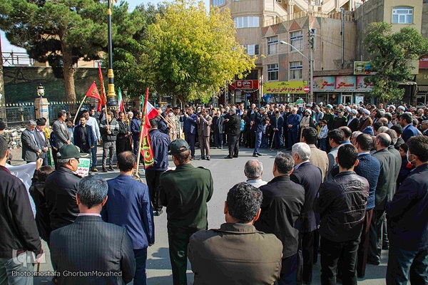 راهپیمایی مردم اهر در محکومیت حادثه تروریستی حرم شاهچراغ