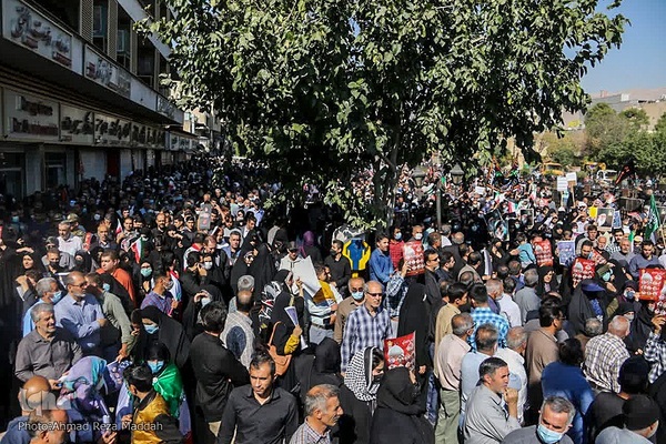 تشیع پیکر شهدای حادثه تروریستی شاهچراغ