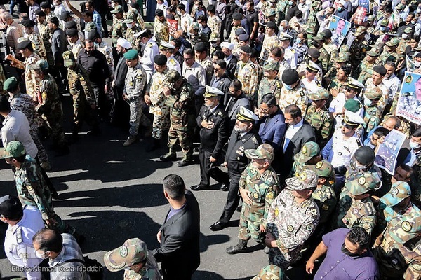 تشیع پیکر شهدای حادثه تروریستی شاهچراغ