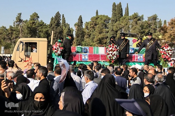 تشیع پیکر شهدای حادثه تروریستی شاهچراغ