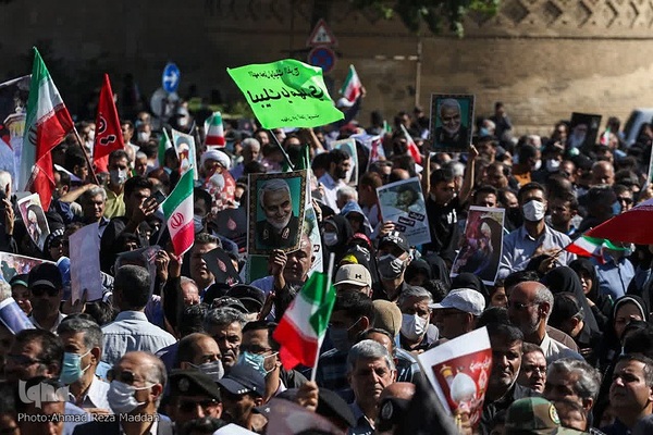 تشیع پیکر شهدای حادثه تروریستی شاهچراغ