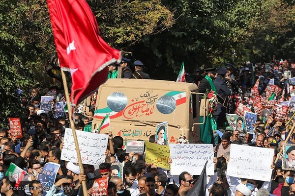 تشیع پیکر شهدای حادثه تروریستی شاهچراغ