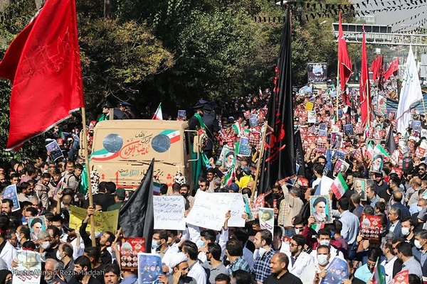 تشیع پیکر شهدای حادثه تروریستی شاهچراغ