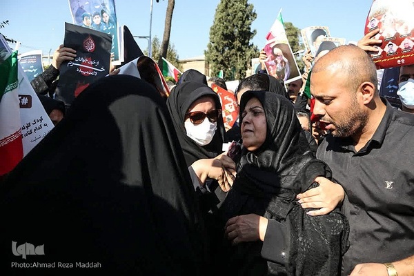 تشیع پیکر شهدای حادثه تروریستی شاهچراغ