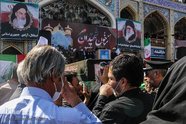 تشیع پیکر شهدای حادثه تروریستی حرم شاهچراغ(ع)-2