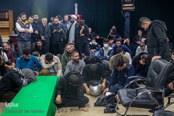 وداع با پیکر شهید «آرمان علی‌وردی» در معراج شهدای تهران