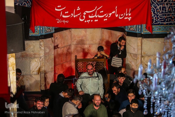 آئین وداع با پیکر شهید مدافع امنیت «آرمان علی‌وردی» در حوزه علمیه آیت‌الله مجتهدی(ره)