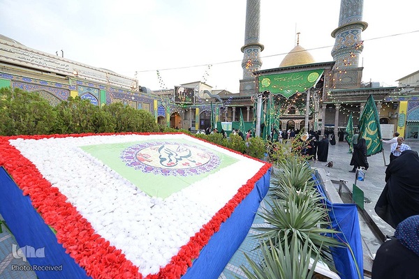 اهتزاز پرچم گنبد منور حضرت عبدالعظیم (ع)