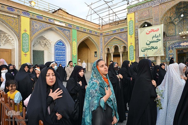 اهتزاز پرچم گنبد منور حضرت عبدالعظیم (ع)