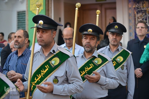 اهتزاز پرچم گنبد منور حضرت عبدالعظیم (ع)