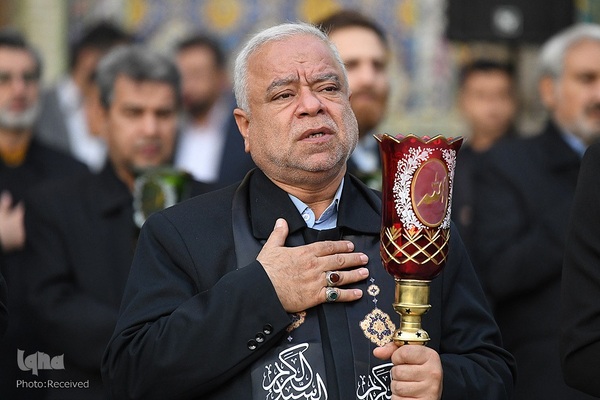 اهتزاز پرچم گنبد منور حضرت عبدالعظیم (ع)