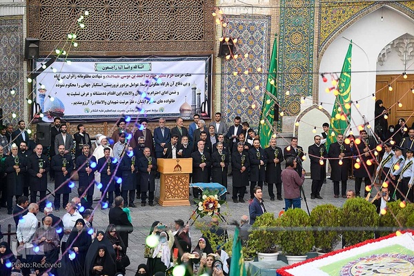 اهتزاز پرچم گنبد منور حضرت عبدالعظیم (ع)