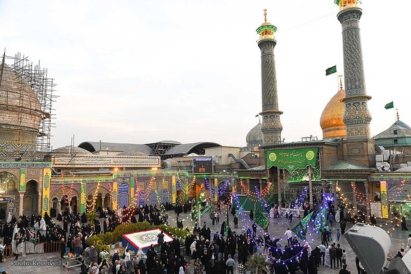 اهتزاز پرچم گنبد منور حضرت عبدالعظیم (ع)