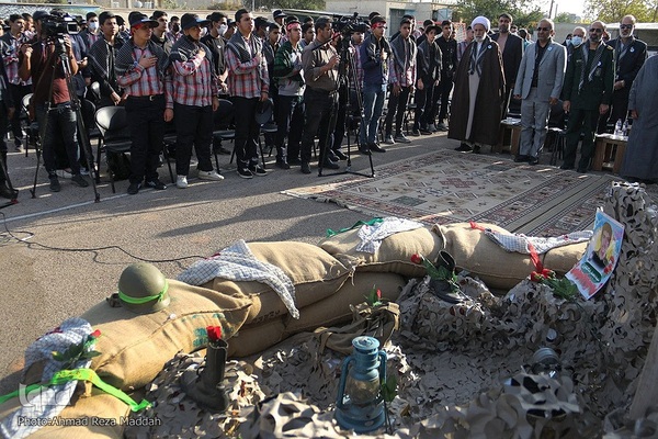 نواخت زنگ استکبارستیزی در محل درس شهید حادثه تروریستی حرم مطهر شاهچراغ(ع)