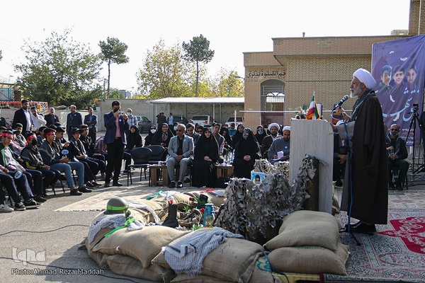 نواخت زنگ استکبارستیزی در محل درس شهید حادثه تروریستی حرم مطهر شاهچراغ(ع)