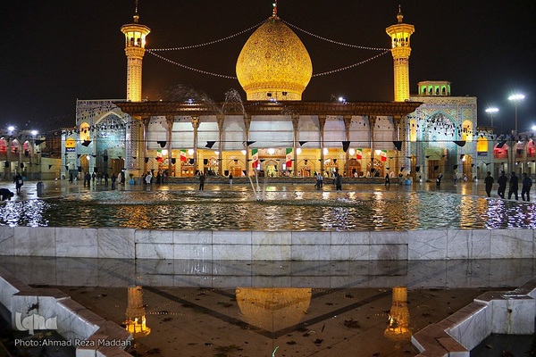 بارش اولین باران پاییزی در آستان حضرت شاهچراغ(ع)