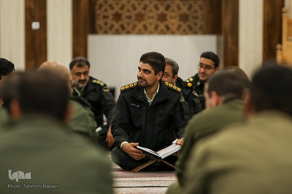 جلسه قرآن استاد حبیب مهکام در ستاد فرماندهی انتظامی تهران بزرگ